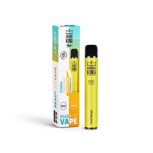 Aroma King Bar 600 Puffs Disposable Vape | Nicotine FREE