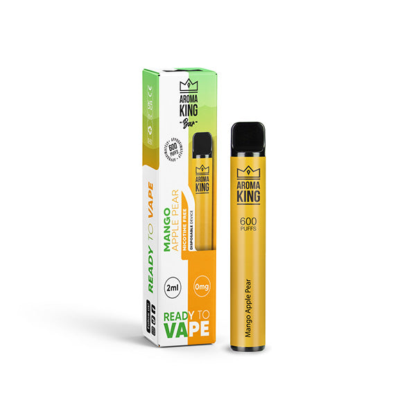 Aroma King Bar 600 Puffs Disposable Vape | Nicotine FREE