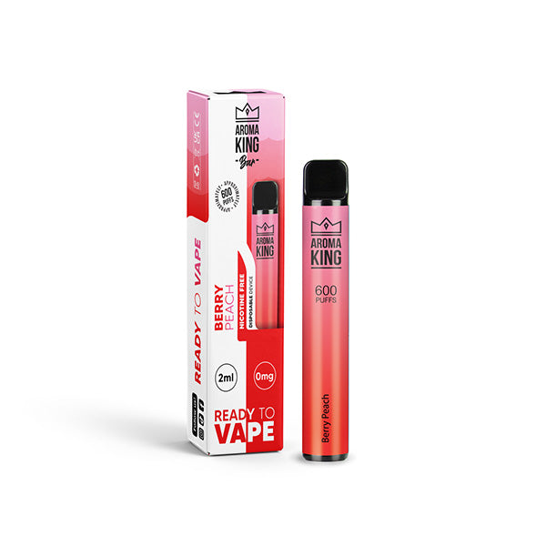 Aroma King Bar 600 Puffs Disposable Vape | Nicotine FREE