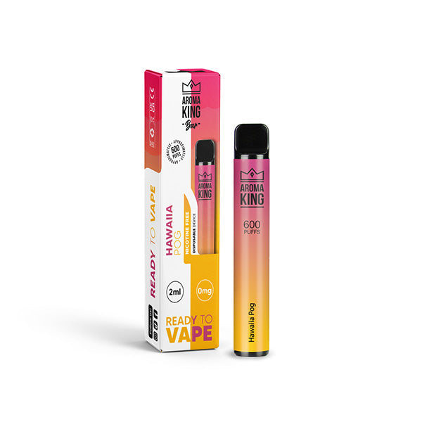 Aroma King Bar 600 Puffs Disposable Vape | Nicotine FREE