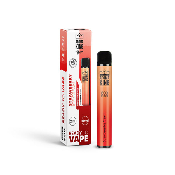 Aroma King Bar 600 Puffs Disposable Vape | Nicotine FREE