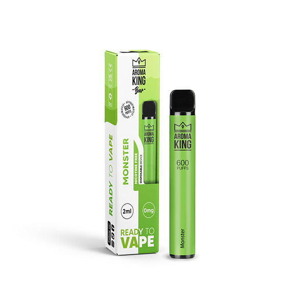 Aroma King Bar 600 Puffs Disposable Vape | Nicotine FREE