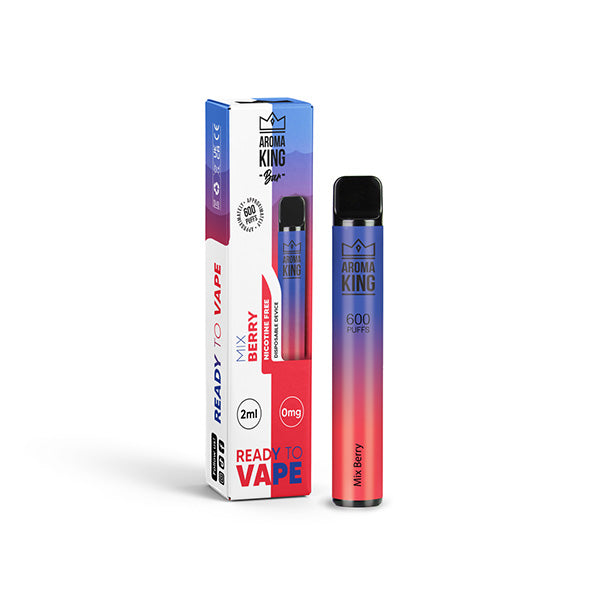 Aroma King Bar 600 Puffs Disposable Vape | Nicotine FREE