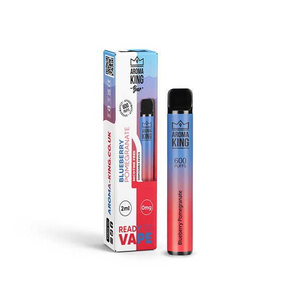 Aroma King Bar 600 Puffs Disposable Vape | Nicotine FREE