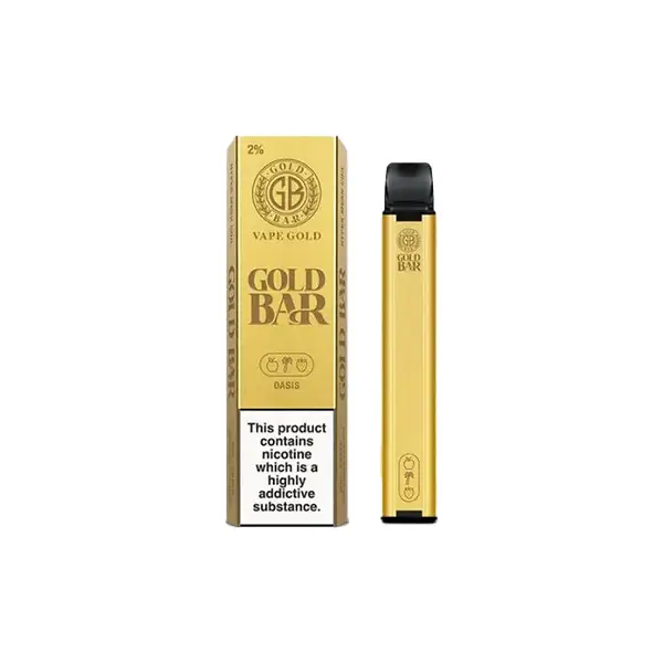 Gold Bar Disposable Vape 600 Puffs | 5 for £20